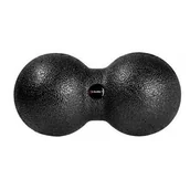 Akcesoria do masażu - HMS Podwójna piłka do masażu BLM02 8 cm × 16 cm czarna abisal-17-42-024 - miniaturka - grafika 1