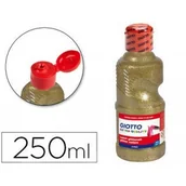 Przybory szkolne - Giotto Farba brokatowa Glitter 250 ml Złoty 531201 Fila - miniaturka - grafika 1