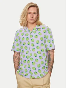 United Colors Of Benetton Koszula 5XRBUQ047 Fioletowy Regular Fit - Koszule męskie - miniaturka - grafika 1