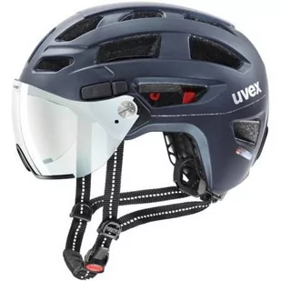 UVEX Finale Visor Vario Kask, niebieski 52-57cm 2022 Kaski miejskie i trekkingowe S4109770315 - Kaski rowerowe - miniaturka - grafika 1