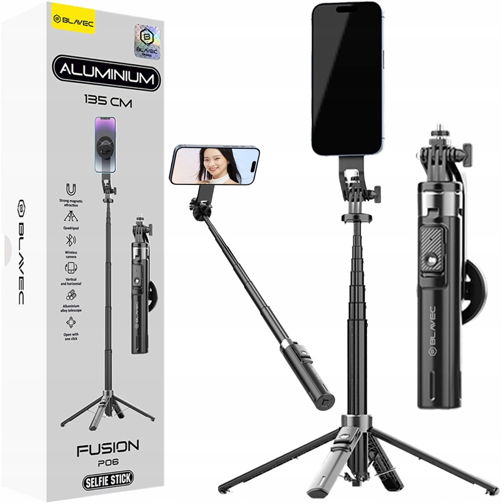Statyw na Telefon Selfie Stick Tripod Kijek Do Selfie Telefonu Magsafe Etui