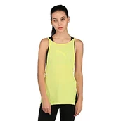Paski - Puma Drapey Dancer damski tank top, dla kobiet, tancerz Drapey Tank, miękki fluo żółty wrzosowy pasek, S - miniaturka - grafika 1