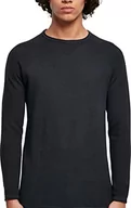 Koszulki męskie - Urban Classics Męski t-shirt z długim rękawem Raglan, czarny, XXL, czarny, XXL - miniaturka - grafika 1