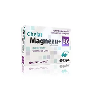 Pharma ALG Chelat Magnezu + B6 [ 60caps ] - ALG - Witaminy i minerały dla sportowców - miniaturka - grafika 1