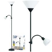 Lampy stojące - Platinet Lampa podłogowa FLOOR LAMP E27+E14 BLACK [45178] PFLF066B - miniaturka - grafika 1