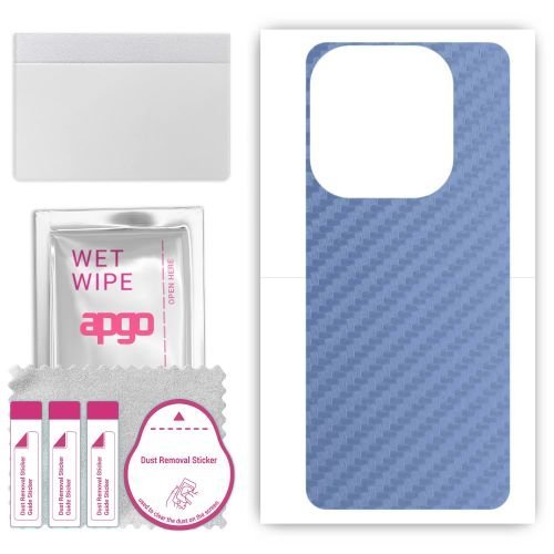 folia naklejka skórka strukturalna na TYŁ do Infinix Smart 8 - Carbon Granatowy - apgo SKINS