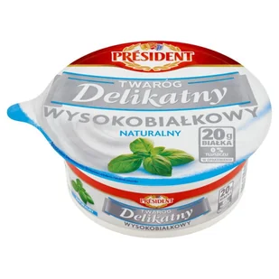 Président Twaróg delikatny wysokobiałkowy naturalny 200 g - Sery - miniaturka - grafika 1