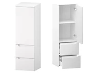 Szafki łazienkowe - Słupek Łazienkowy ETH 35 cm D2S20 Prawy - Biały Mat - miniaturka - grafika 1