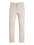 Spodnie męskie - Jack & Jones Spodnie chino w kolorze beżowym - miniaturka - grafika 1
