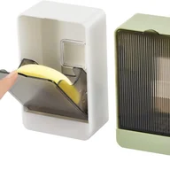 Mydelniczki i dozowniki mydła - Mydelniczka prysznicowa, samoodpływowa, do montażu na ścianie, nie wymaga wiercenia, biała + zielona, odpowiednia do zlewów łazienkowych i kuchennych - miniaturka - grafika 1