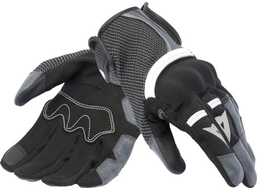 DAINESE Namib Gloves letnie rękawice motocyklowe, z elastyczną tkaniną i wentylatorem, ekranem dotykowym, męskimi, czarne/żelazne, XXXL