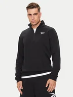 Bluzy męskie - Reebok Bluza Identity Small Logo 100202886 Czarny Relaxed Fit - miniaturka - grafika 1
