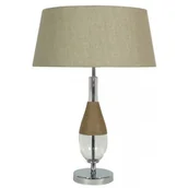 Lampy stojące - Candellux klasyczna Lampa stołowa OPRAWA abażurowa na biurko ECO 41-21489 sznure - miniaturka - grafika 1