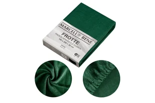 Prześcierdało z gumką Frotte 180x200+30cm c. zielony - Prześcieradła - miniaturka - grafika 1