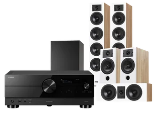 Kino domowe Yamaha RX-A2A (czarny) + Diva 6 + 3 + 7 (dąb) + Basso 880 - Kino domowe - miniaturka - grafika 1