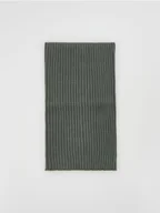 Apaszki i szaliki damskie - Reserved - Dzianinowy komin z wiskozą - ciemnozielony - miniaturka - grafika 1