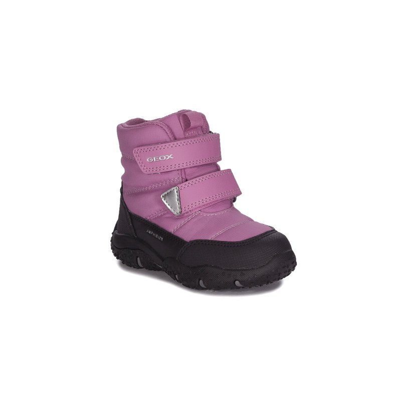 GEOX Botki buty dziecięce ocieplane na rzepy Fuksja B4654B 0FU50 C8062 r.25