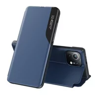 Etui i futerały do telefonów - Eco Hurtel Leather View Case elegancki futerał etui z klapką i funkcją podstawki Xiaomi Mi 11 niebieski - miniaturka - grafika 1
