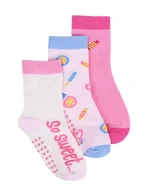 Skarpetki damskie - Skarpety dziewczęce skarpetki dziecięce z ABS słodycze 3PAK 35-38 YOCLUB - miniaturka - grafika 1