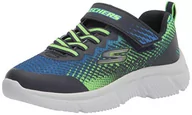 Buty dla chłopców - Skechers Go Run 650 Norvo sneakersy chłopięce, Navy Lime Textile Navy Synthetic Lime Tri, 35 EU - miniaturka - grafika 1