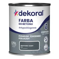 Emalie - Dekoral Farba do betonu Akrylit B grafitowo-szary 0,75 l - miniaturka - grafika 1