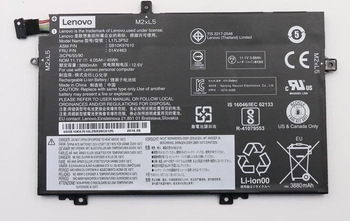 Bateria Lenovo Battery Internal 3C 45WH LI