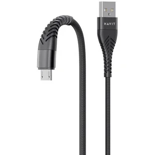 Havit Kabel USB - Micro USB CB706 1 m Czarny - Kable USB - miniaturka - grafika 1