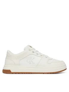 Calvin Klein Jeans Sneakersy Low Cut Lace-Up Sneaker V3X9-82093-1697 Biały - Buty dla chłopców - miniaturka - grafika 1