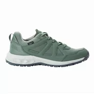 Buty trekkingowe damskie - Jack Wolfskin Woodland 2 Texapore Low W damskie buty trekkingowe, Hedge Green, 37.5 EU - miniaturka - grafika 1