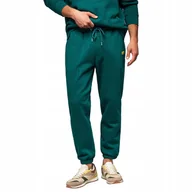 Dresy męskie - Dresowe klasyczne spodnie unisex ciemnozielone OU-PSBC-0100 V17 roz. M/L - miniaturka - grafika 1