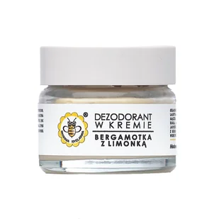 MIODOWA MYDLARNIA Dezodorant w kremie Bergamotka z Limonką 20g - Dezodoranty i antyperspiranty dla kobiet - miniaturka - grafika 1
