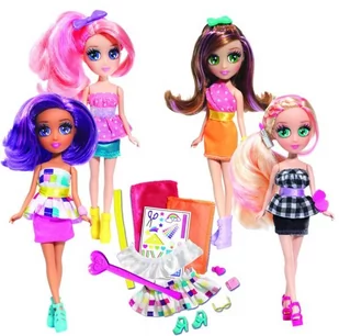Zestaw 4 Lalek Stylistki mody Locksies Projektantki 17 cm Bandai - Lalki dla dziewczynek - miniaturka - grafika 1