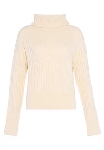 Libbi Blonda damski sweter z golfem w stylu leniwym, wąski sweter akrylowy, wełniany, rozmiar XL/XXL, biały (wollweiss), XL - Swetry damskie - miniaturka - grafika 1