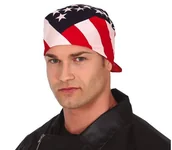 Gadżety na imprezę - Chusta Na Głowę Usa - miniaturka - grafika 1