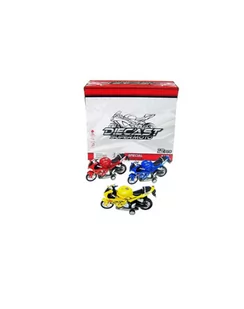 hipo Motocykl 17cm światło dźwięk 3 kolory 777A mix cena za 1 szt - Samochody i pojazdy dla dzieci - miniaturka - grafika 1