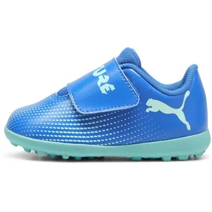 PUMA Future 7 Play TT V Inf, buty piłkarskie Unisex-Bimbi 0-24, HYPERLINK Blue-Mint White, 26 EU, Hyperlink Blue Mint Puma White, 26 EU - Piłka nożna - miniaturka - grafika 1
