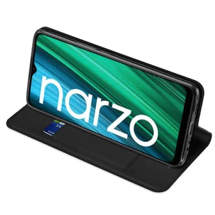 Dux Ducis Skin Pro kabura etui pokrowiec z klapką Realme Narzo 50A czarny - Etui i futerały do telefonów - miniaturka - grafika 4