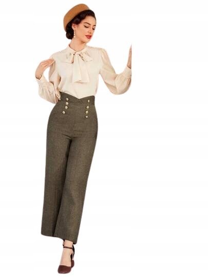SHEIN SPODNIE DAMSKIE PROSTE ELEGANCKIE 40/42 ŁŁL