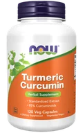 Suplementy naturalne - Now Foods Curcumin Kurkumina ekstrakt (120 kap) - miniaturka - grafika 1