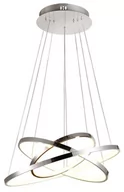 Lampy sufitowe - Candellux LAMPA wisząca LUNE 33-64738 futurystyczna OPRAWA zwis LED 60W pierścienie rings chrom 33-64738 - miniaturka - grafika 1