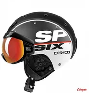 Kaski narciarskie - Kask narciarski Casco SP-6 Visor Competition Black-White VAUTRON - miniaturka - grafika 1