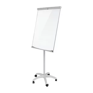 Wielofunkcyjny mobilny flipchart 70x100 cm w kolorze szarym magnetyczny na kółkach - Tablice i flipcharty - miniaturka - grafika 1