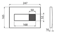 Przyciski spłukujące - Alcaplast Przycisk WC bezdotykowy biały połysk M370S-SLIM - odbiór osobisty: Kraków, Warszawa - miniaturka - grafika 1