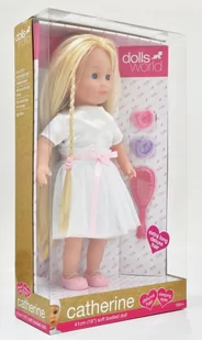 Dante Lalka Catherine jasne włosy, biała sukienka 41 cm - Lalki dla dziewczynek - miniaturka - grafika 1