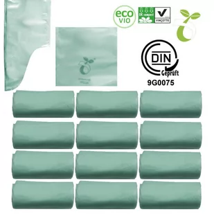 Worki biodegradowalne kompostowalne ATEST 10l 120szt - Worki na śmieci - miniaturka - grafika 1