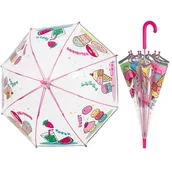 Parasole - Głęboka bezpieczna parasolka dziecięca PERLETTI przezroczysta SŁODYCZE - miniaturka - grafika 1