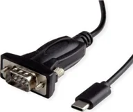 Złącza, przejściówki, adaptery - Value Adapter AV Kabel konwertera USB - Serial, typ C - RS232, czarny, 1,8 m - miniaturka - grafika 1
