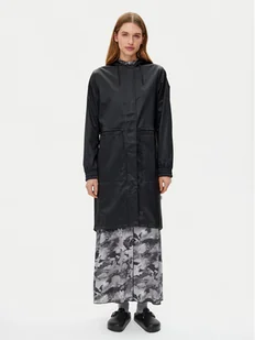 Rains Kurtka przeciwdeszczowa String W 18550 Czarny Regular Fit - Kurtki damskie - miniaturka - grafika 1