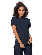 Kurtki damskie - Jack Wolfskin Damska Kurtka Essential T W, Nocny Granat, L - miniaturka - grafika 1