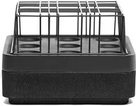 Świeczniki - Świecznik Stumpastaken S czarne aluminium z kratą i podstawką - miniaturka - grafika 1